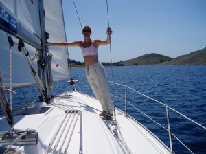 Sailing at the Adriatic sea